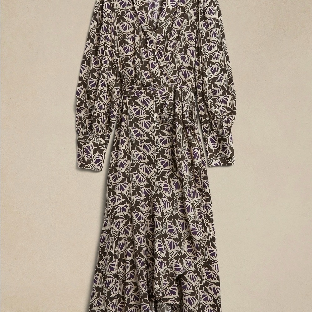 Banana Republic Factory Wrap Dress - Picture 2 of 7